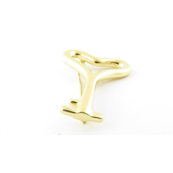 1993 Angela Cummings 18K Yellow Gold Heart Key Pin Brooch  1993 Angela Cummings 18K Yellow Gold Heart Key Pin Brooch #13262